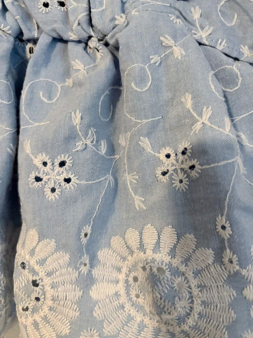 Goodnight Macaroon Light Blue Smocked Top - Picture 2 of 4